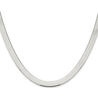 925 Sterling Silver 8mm Magic Herringbone Chain - 24" by Lumare Gioia