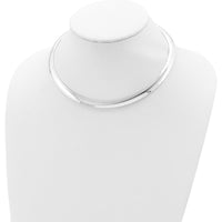925 Sterling Silver 8mm Omega Necklace with Polished Finish - 16 inches by Lumare Gioia