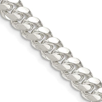 925 Sterling Silver Polished Domed Curb Chain Necklace - 26 Inches by Lumare Gioia