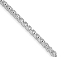 925 Sterling Silver Rhodium-Plated 22" 4mm Round Spiga Chain Necklace by Lumare Gioia