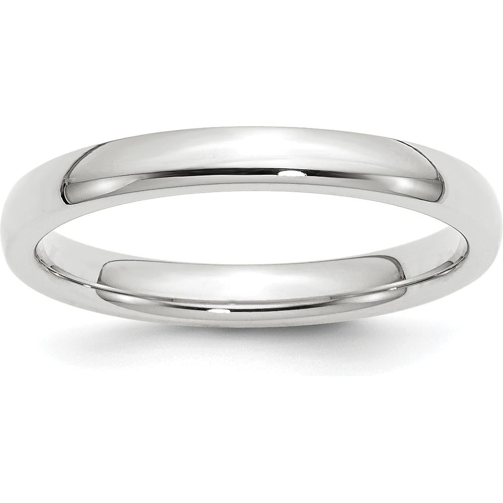950 Platinum 3mm Comfort-Fit Domed Wedding Band by Luciano & Cie