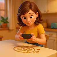 Photo of gold laid out