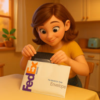 Inserting into shipping envelope