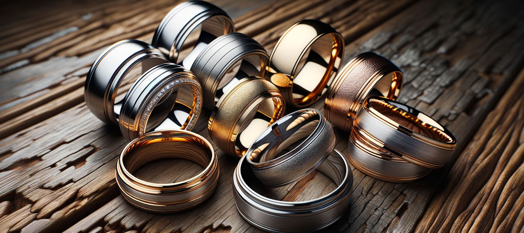 Different Styles of Men's Titanium Wedding Rings | Titanium Rings