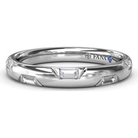 Abstract Baguette Diamond Band with Bezel Setting by Fana - 0.27 Carat Total Diamond Weight