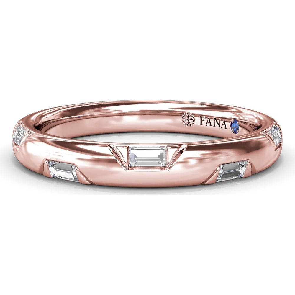 Abstract Baguette Diamond Band with Bezel Setting by Fana - 0.27 Carat Total Diamond Weight