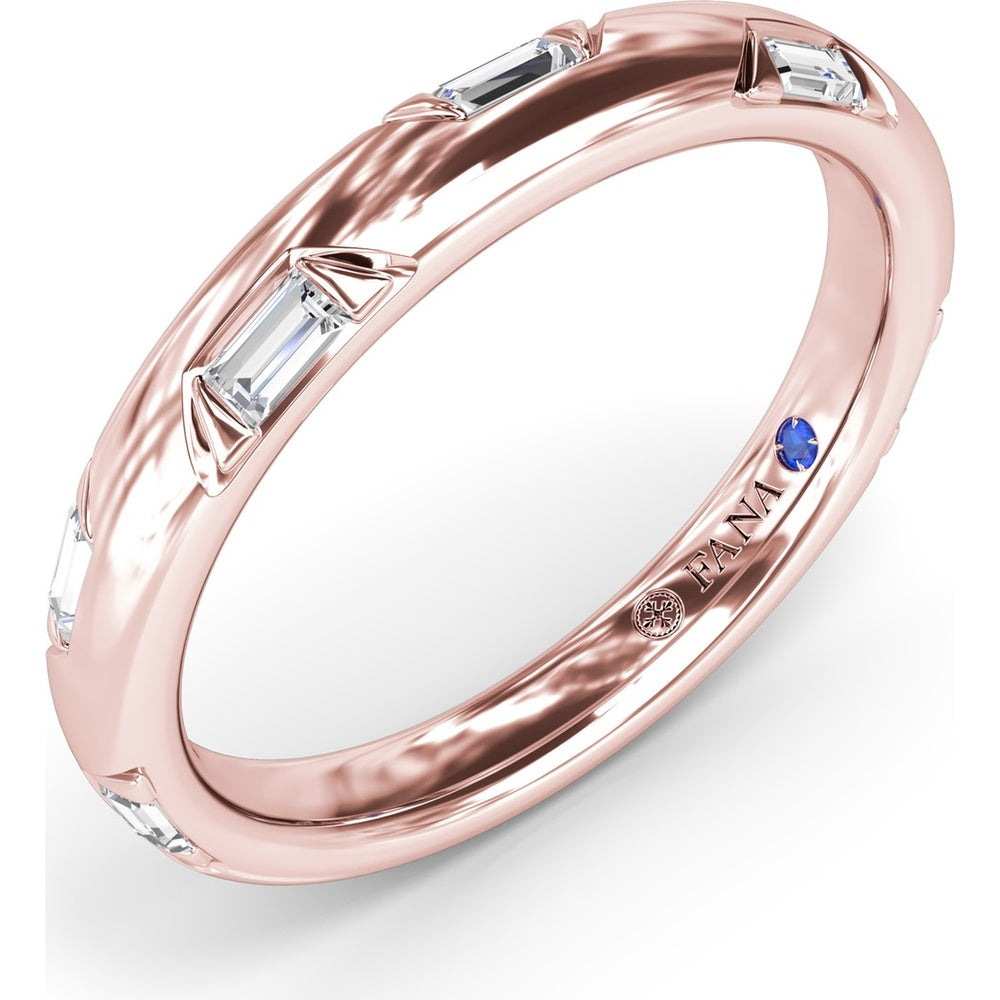 Abstract Baguette Diamond Band with Bezel Setting by Fana - 0.27 Carat Total Diamond Weight
