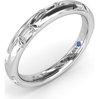 Abstract Baguette Diamond Band with Bezel Setting by Fana - 0.27 Carat Total Diamond Weight