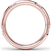 Abstract Band with Bezel-Set Marquise and Round Diamonds by Fana - 0.25 Carat Total Diamond Weight