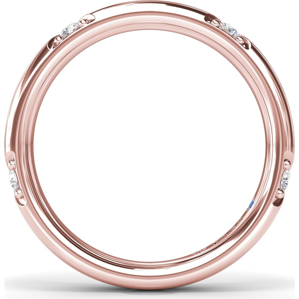 Abstract Band with Bezel-Set Marquise and Round Diamonds by Fana - 0.25 Carat Total Diamond Weight