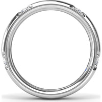 Abstract Band with Bezel-Set Marquise and Round Diamonds by Fana - 0.25 Carat Total Diamond Weight