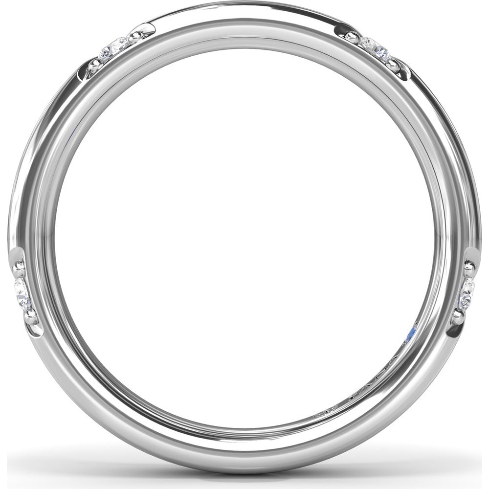 Abstract Band with Bezel-Set Marquise and Round Diamonds by Fana - 0.25 Carat Total Diamond Weight
