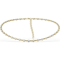Adjustable Choker Necklace with Prong-Set Round Diamonds by Fana - 5.94 Carat Total Diamond Weight