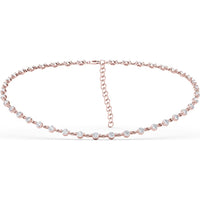 Adjustable Choker Necklace with Prong-Set Round Diamonds by Fana - 5.94 Carat Total Diamond Weight