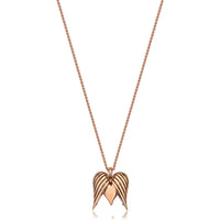 Angel Heart Pendant Necklace in 18K Rose Gold by Charles Krypell