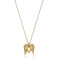 Angel Heart Pendant Necklace in 18K Yellow Gold by Charles Krypell