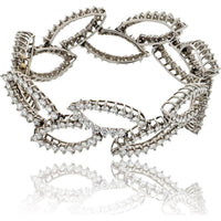 Angela Cummings Platinum Round Diamond Cloud Bracelet - 26.00 Carats Total Diamond Weight