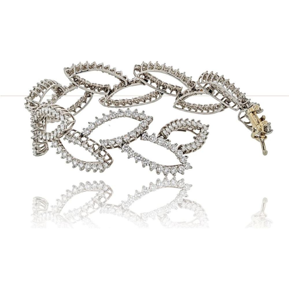 Angela Cummings Platinum Round Diamond Cloud Bracelet - 26.00 Carats Total Diamond Weight