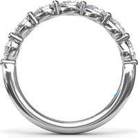 Angelic Shared-Prong Pear Diamond Band by Fana - 0.80 Carat Total Diamond Weight