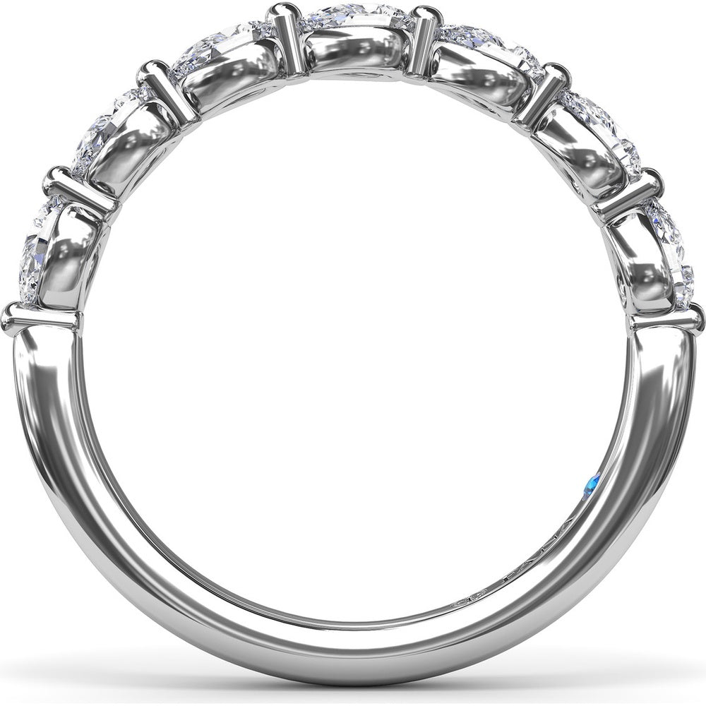 Angelic Shared-Prong Pear Diamond Band by Fana - 0.80 Carat Total Diamond Weight