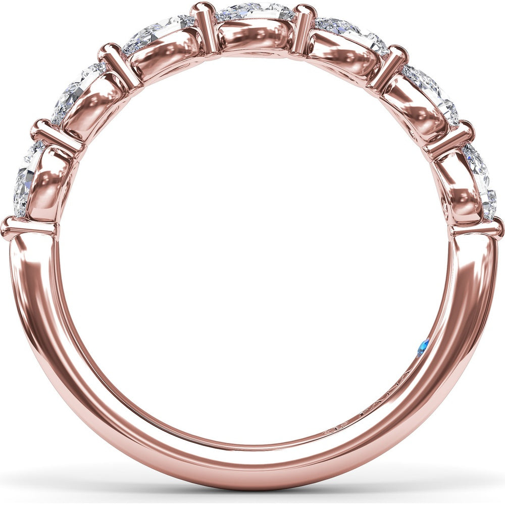 Angelic Shared-Prong Pear Diamond Band by Fana - 0.80 Carat Total Diamond Weight