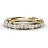 Anniversary Band with Prong Set Round Diamonds by Fana - 0.32 Carat Total Diamond Weight