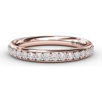 Anniversary Band with Prong Set Round Diamonds by Fana - 0.32 Carat Total Diamond Weight