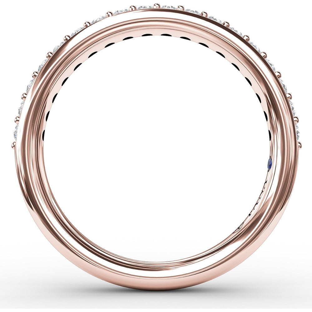 Anniversary Band with Prong Set Round Diamonds by Fana - 0.32 Carat Total Diamond Weight
