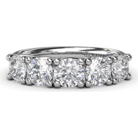 Anniversary Band with Trellis Set Round Diamonds by Fana - 1.63 Carat Total Diamond Weight