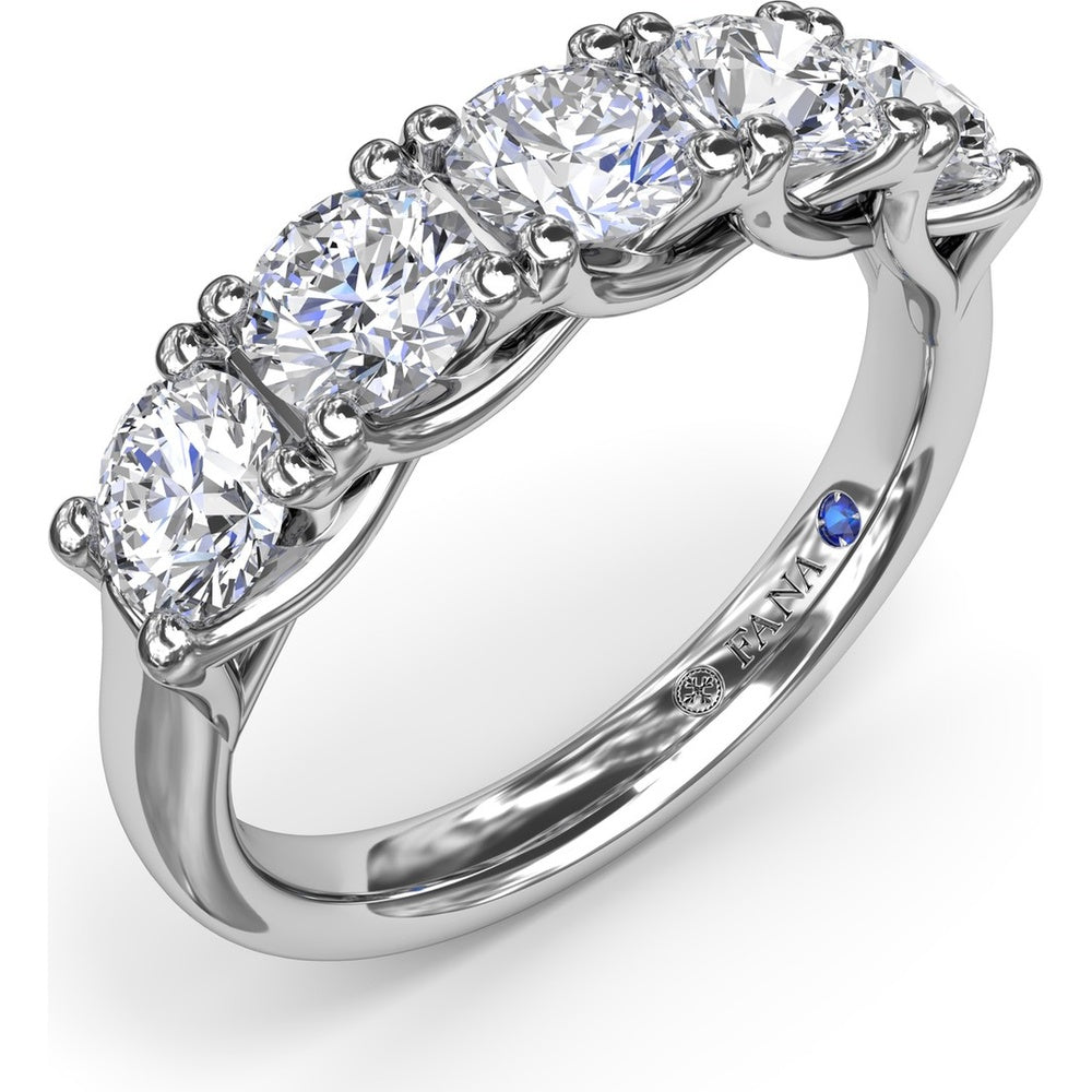 Anniversary Band with Trellis Set Round Diamonds by Fana - 1.63 Carat Total Diamond Weight