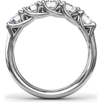 Anniversary Band with Trellis Set Round Diamonds by Fana - 1.63 Carat Total Diamond Weight