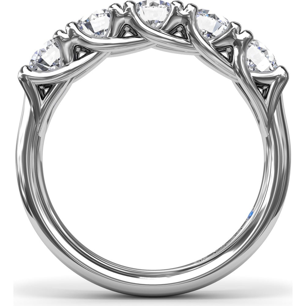 Anniversary Band with Trellis Set Round Diamonds by Fana - 1.63 Carat Total Diamond Weight