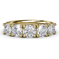 Anniversary Band with Trellis Set Round Diamonds by Fana - 1.63 Carat Total Diamond Weight