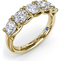 Anniversary Band with Trellis Set Round Diamonds by Fana - 1.63 Carat Total Diamond Weight