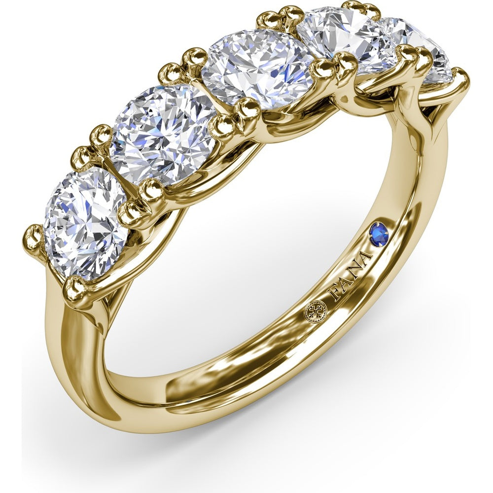 Anniversary Band with Trellis Set Round Diamonds by Fana - 1.63 Carat Total Diamond Weight