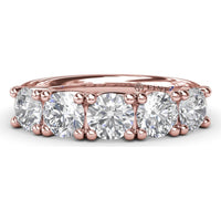 Anniversary Band with Trellis Set Round Diamonds by Fana - 1.63 Carat Total Diamond Weight
