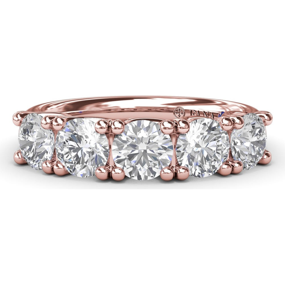 Anniversary Band with Trellis Set Round Diamonds by Fana - 1.63 Carat Total Diamond Weight