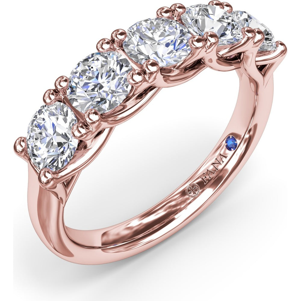 Anniversary Band with Trellis Set Round Diamonds by Fana - 1.63 Carat Total Diamond Weight