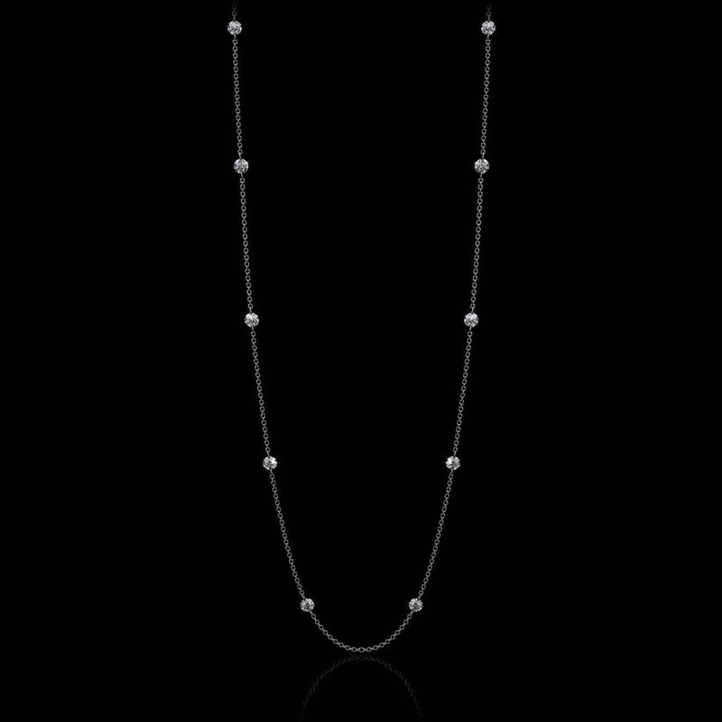 Aresa New York - Astell No. 10 Necklaces - 18K White Gold with 1.00 cts. of Diamonds