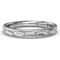 Baguette Diamond Channel Set Wedding Band by Fana - 0.71 Carat Total Diamond Weight