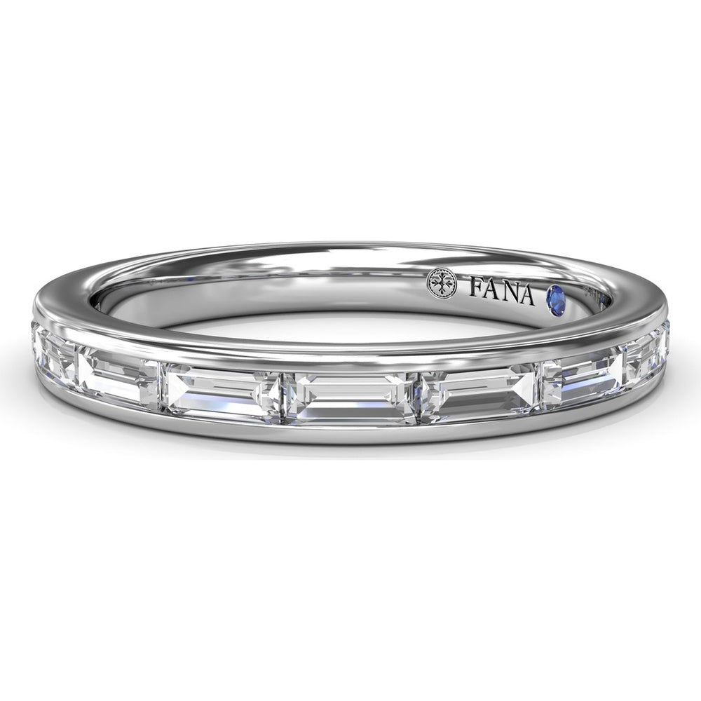 Baguette Diamond Channel Set Wedding Band by Fana - 0.71 Carat Total Diamond Weight