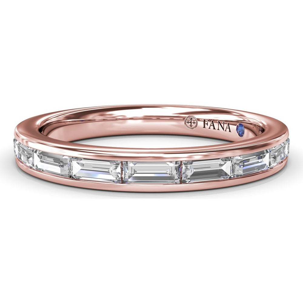Baguette Diamond Channel Set Wedding Band by Fana - 0.71 Carat Total Diamond Weight