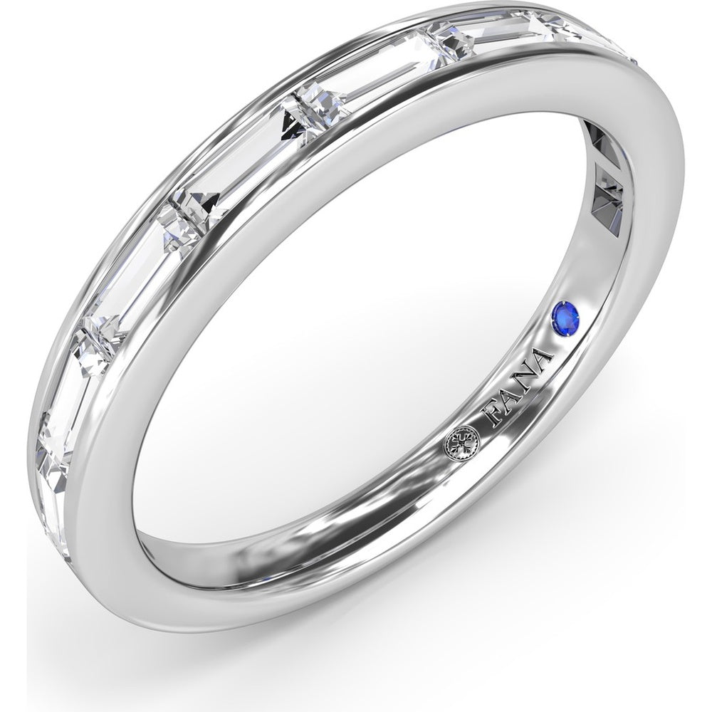 Baguette Diamond Channel Set Wedding Band by Fana - 0.71 Carat Total Diamond Weight