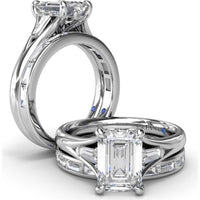 Baguette Diamond Channel Set Wedding Band by Fana - 0.71 Carat Total Diamond Weight