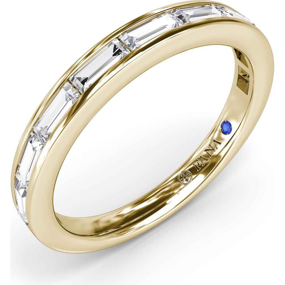 Baguette Diamond Channel Set Wedding Band by Fana - 0.71 Carat Total Diamond Weight