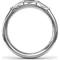 Baguette Diamond Wedding Band with Shared-Prong Setting by Fana - 0.34 Carat Total Diamond Weight