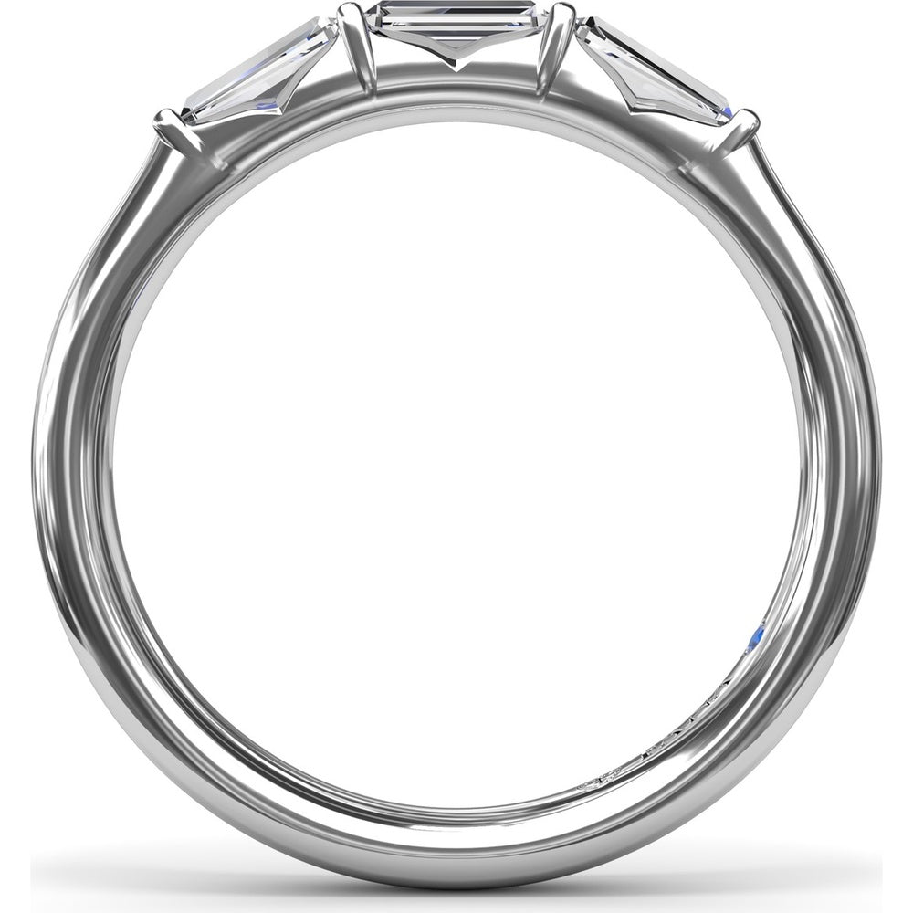 Baguette Diamond Wedding Band with Shared-Prong Setting by Fana - 0.34 Carat Total Diamond Weight