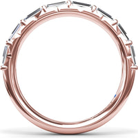 Baguette Diamond Wedding Band with Shared-Prong Setting by Fana - 0.64 Carat Total Diamond Weight