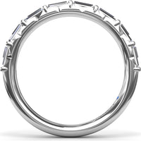 Baguette Diamond Wedding Band with Shared-Prong Setting by Fana - 0.64 Carat Total Diamond Weight