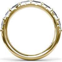 Baguette Diamond Wedding Band with Shared-Prong Setting by Fana - 0.64 Carat Total Diamond Weight
